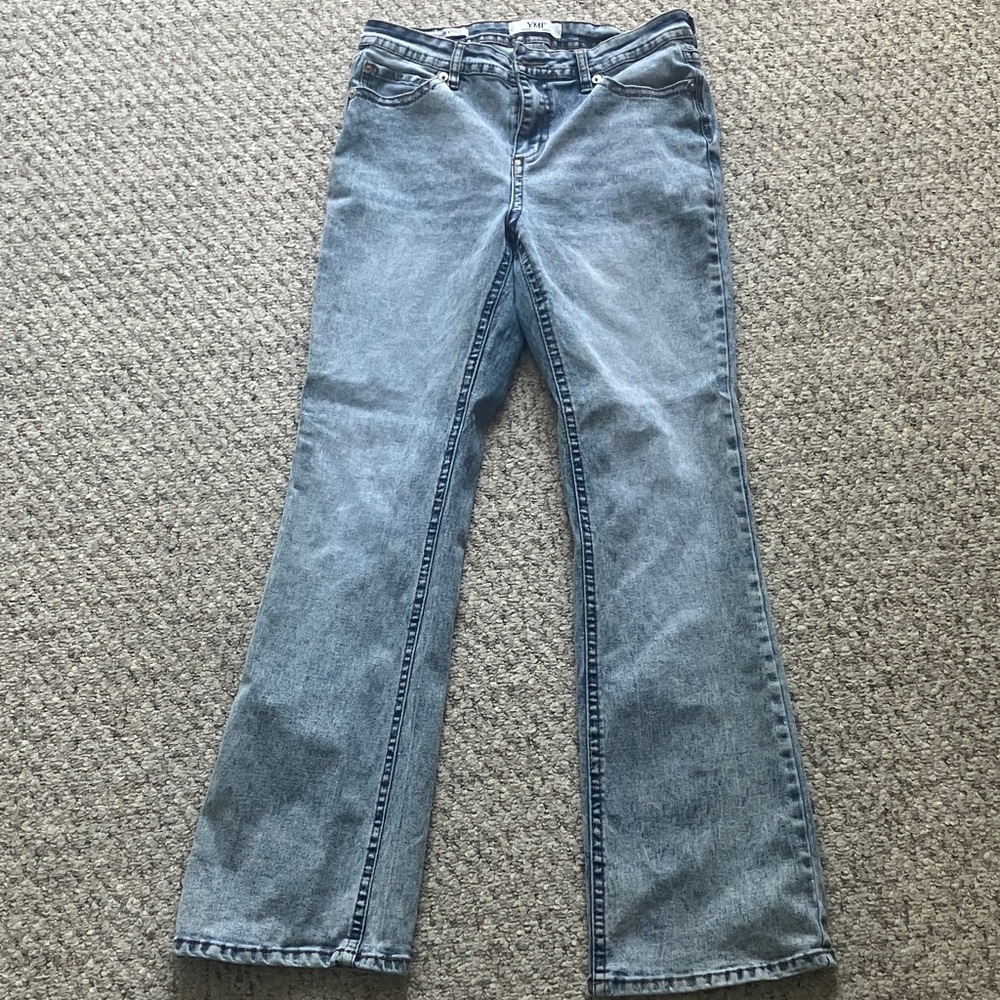 YMI Light Blue Flare Women's Jeans wore 2 times.